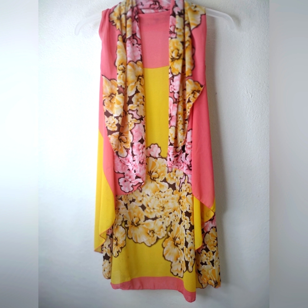 Women's floral vest top